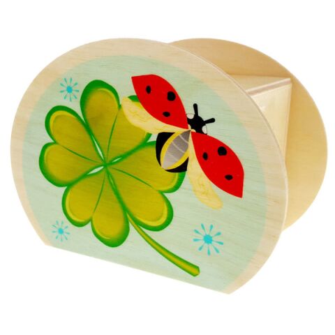 Hess Wooden treasure box toadstool