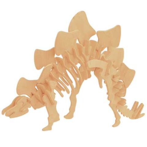 Woodcraft Wooden 3D Puzzle Stegosaurus