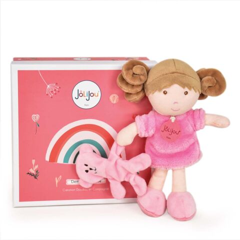 Doudou Jolijou Miss Rose doll 21 cm
