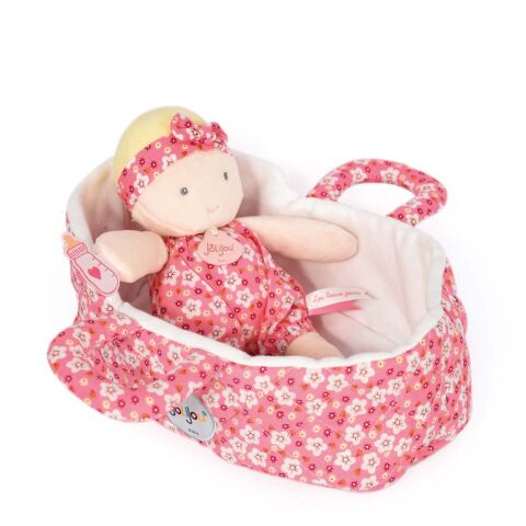 Doudou Jolijou Marylou doll in bag 20 cm