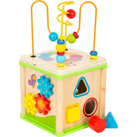 small foot Wooden motor cube meadow