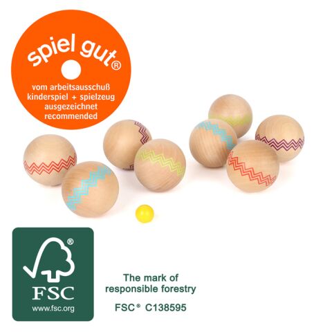 small foot Wooden pétanque Active