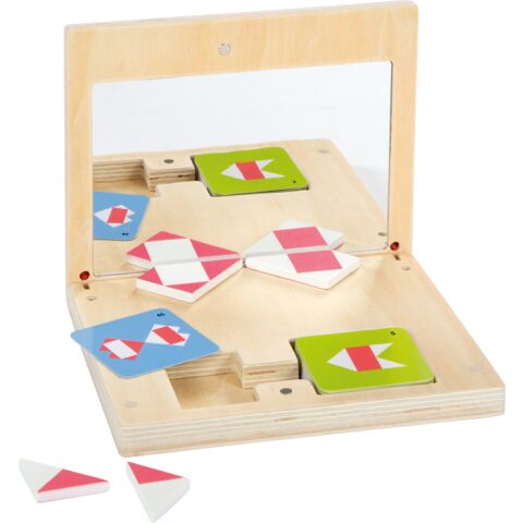 small foot Symmetry game with mirror Educate