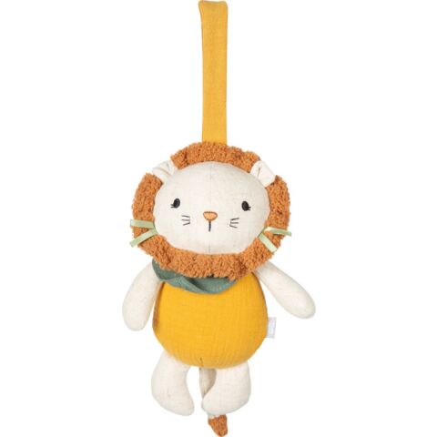 small foot Fabric Lion Playing Melody