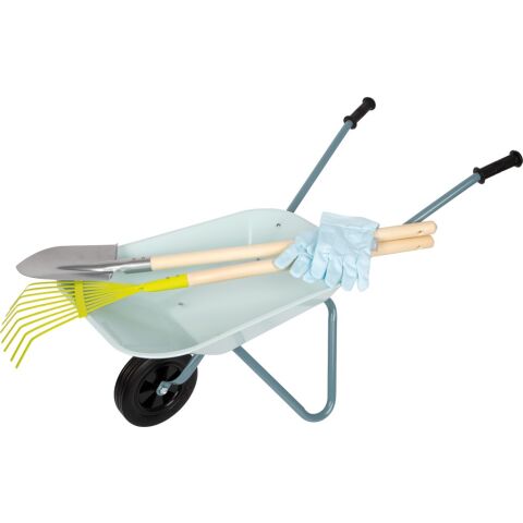 small foot Garden tool set with a wheelbarrow