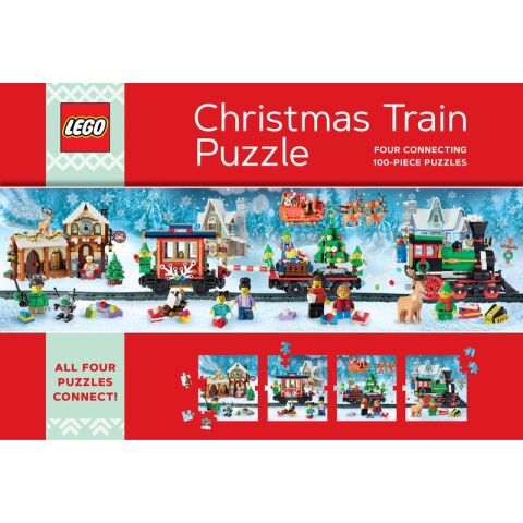 Chronicle Books Puzzle LEGO® Christmas Train Puzzle 4x100 pieces
