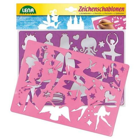 Lena Drawing stencils princesses, ballerinas