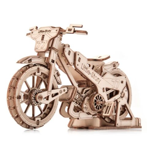 Little Story 3D Wooden Puzzle Speedway Bike
