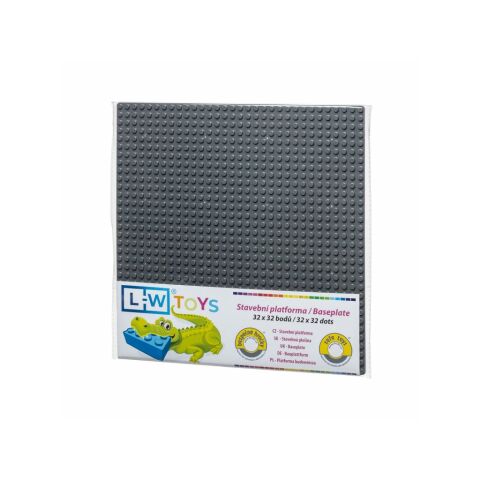 L-W Toys Base plate 32x32 dark grey