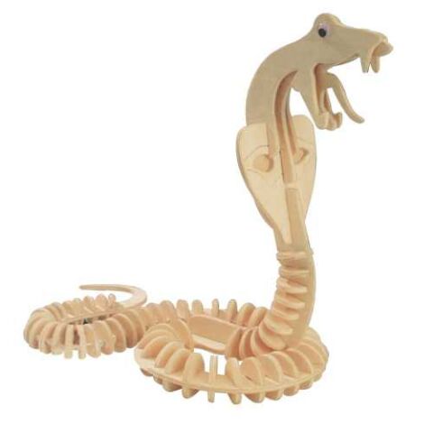 Woodcraft Wooden 3D Puzzle Snake