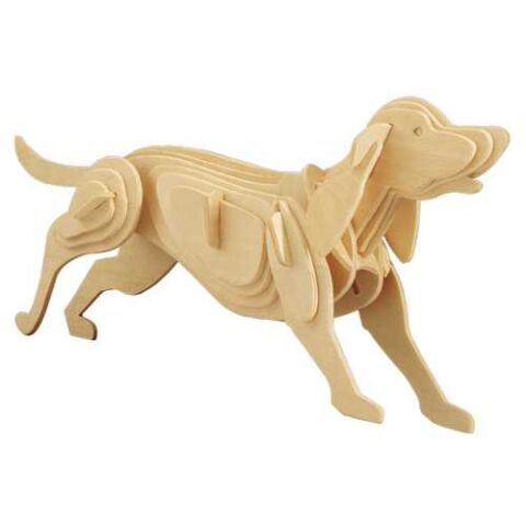 Woodcraft Wooden 3D Puzzle Dog