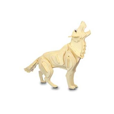 Woodcraft Wooden 3D puzzle wolf