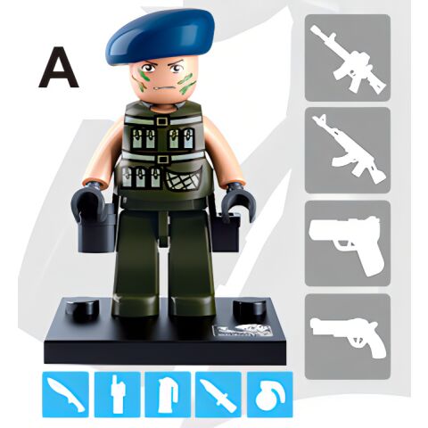 Sluban Figures M38-B0586 Cops and Thieves 1pc in boxes A