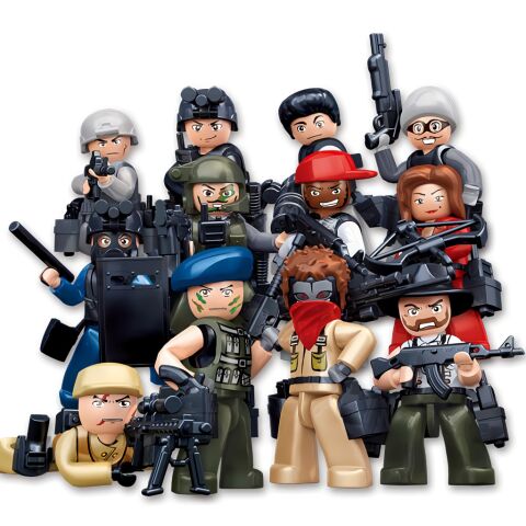 Sluban Figures M38-B0586 Cops and Thieves 1 pcs in boxes