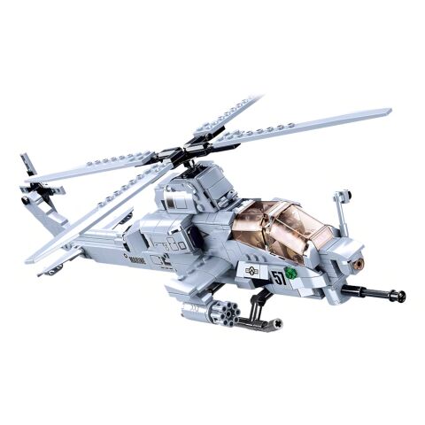Sluban Army Model Bricks M38-B0838 Battle Helicopter AH-1Z Viper