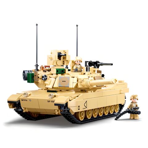 Sluban Model Bricks M38-B0892 M1A2 Abrams Battle Tank
