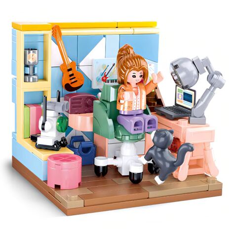 Sluban Girls Dream Mini Handcraft M38-B1016B Study Room