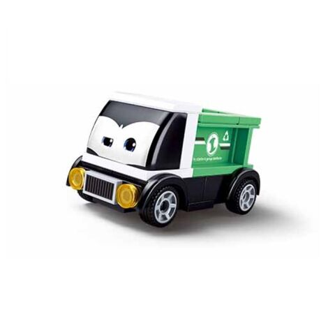 Sluban Power Bricks M38-B1072C Wind-up car with eyes Green truck