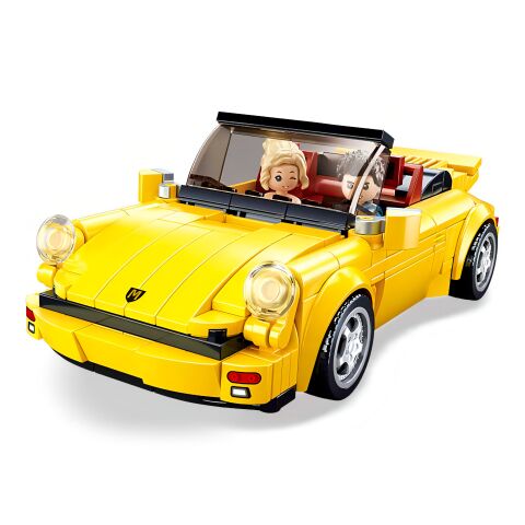 Sluban ModelBricks M38-B1097 German Yellow Sports Car