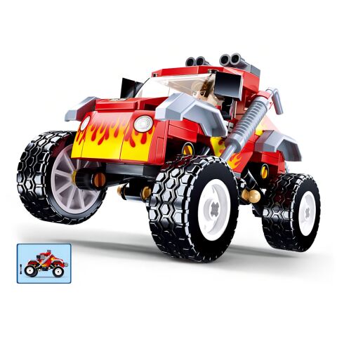 Sluban Town M38-B1105 Red off-road vehicle
