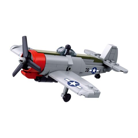 Sluban Model Bricks M38-B1617C P-47 Thunderbolt Fighter Plane in 1:72 Scale