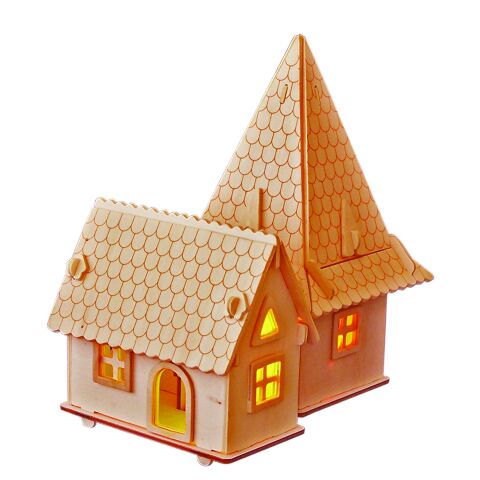 Woodcraft Wooden 3D Puzzle European Villa D