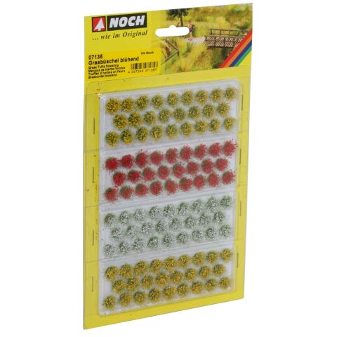 Noch Grass clump flowering set 104 pcs