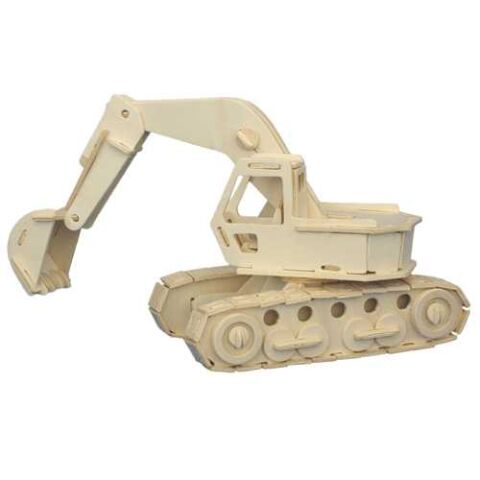 Woodcraft Wooden 3D Puzzle Excavator
