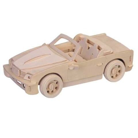 Woodcraft Wooden 3D Puzzle Small BMW