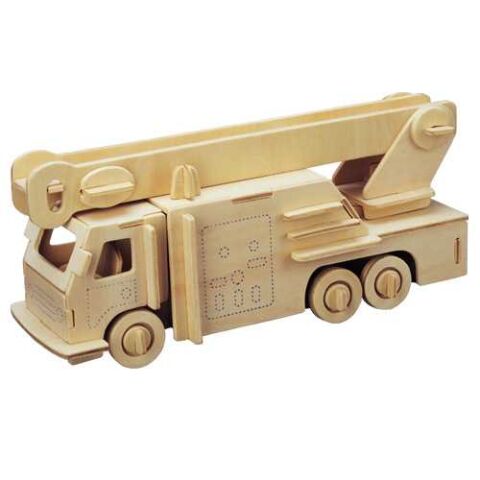 Woodcraft Wooden 3D puzzle firefighters