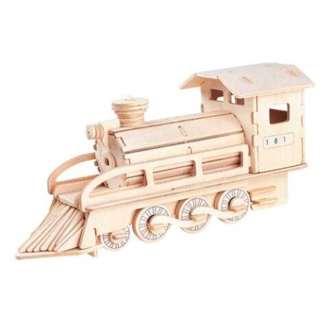 Woodcraft Wooden 3D Puzzle Locomotive