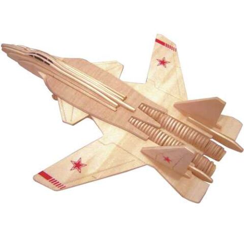 Woodcraft Wooden 3D Fighter Puzzle