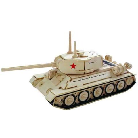 Woodcraft Wooden 3D Puzzle Tank T-34