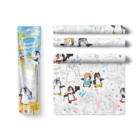 Pexi Painting tablecloths 3 pcs - Happy Penguins (Funny Penguins)