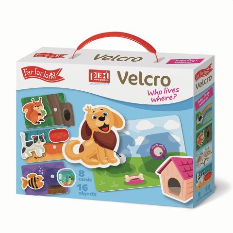Pexi Velcro puzzles - Who lives where?