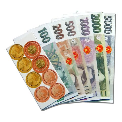 Pexi Play Money Czech crowns