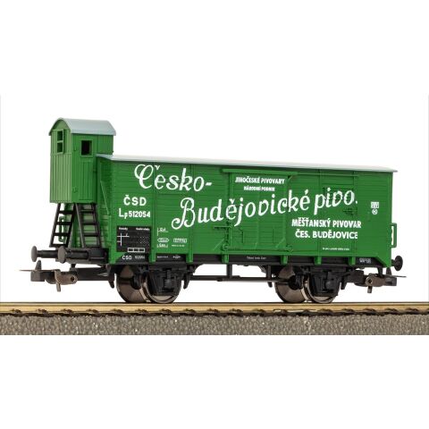 Piko Covered Freight Wagon G02 with Brakeman's Cab České Budějovice Beer ČSD III - 24561