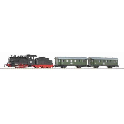 Piko Starter Set Passenger train with steam locomotive BR 98 with DB III tender - 57112