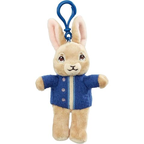 Rainbow Plush Peter Rabbit in blue jacket