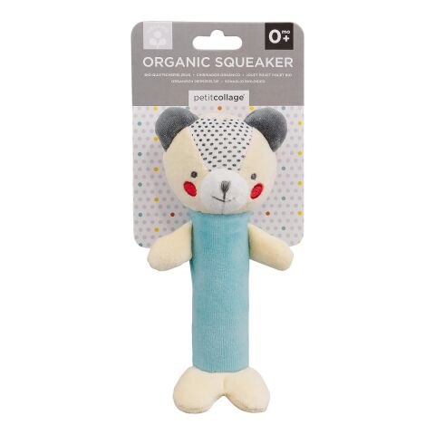 Petit Collage Squeaky Bear Rattle