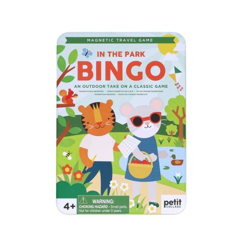 Petit Collage Magnetic Bingo game in the park