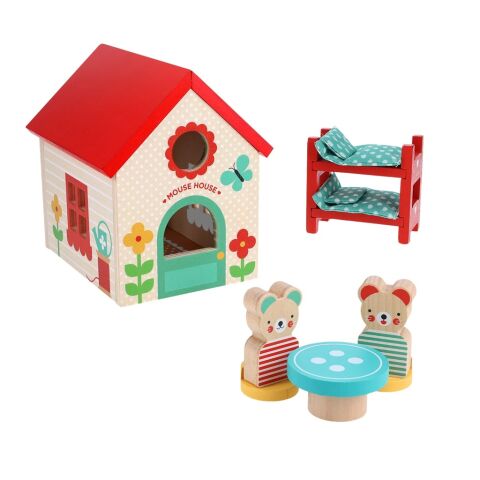 Petit Collage Wooden Mouse House
