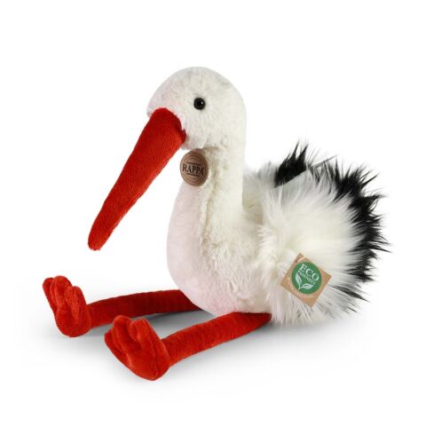 Rappa Stork plush bird 39 cm ECO-FRIENDLY