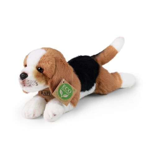 Rappa Plush beagle dog lying 20 cm ECO-FRIENDLY