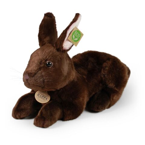 Rappa Plush rabbit lying 36 cm ECO-FRIENDLY