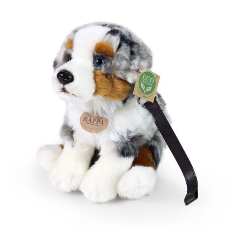 Rappa Plush dog Australian Shepherd sitting 27 cm ECO-FRIENDLY