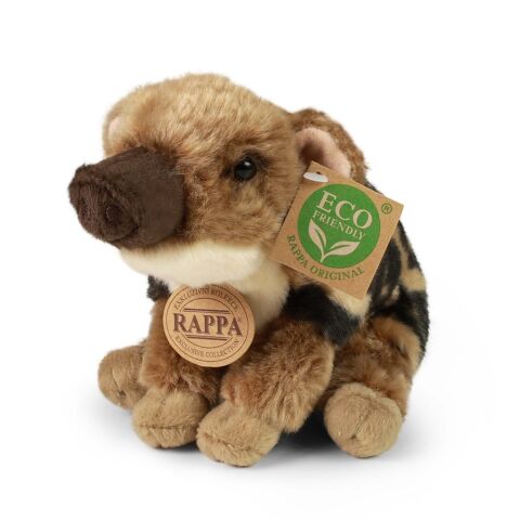 Rappa Plush baby wild boar sitting 20 cm ECO-FRIENDLY