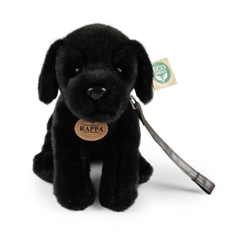 Rappa Plush dog labrador black 25 cm ECO-FRIENDLY