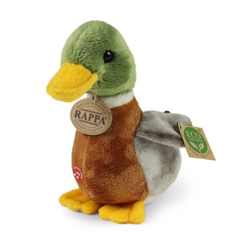 Rappa Plush Mallard Duck with sound 22 cm ECO-FRIENDLY