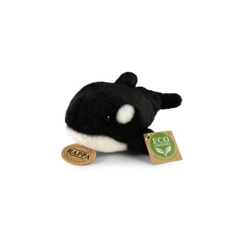 Rappa Plush killer whale 19 cm ECO-FRIENDLY
